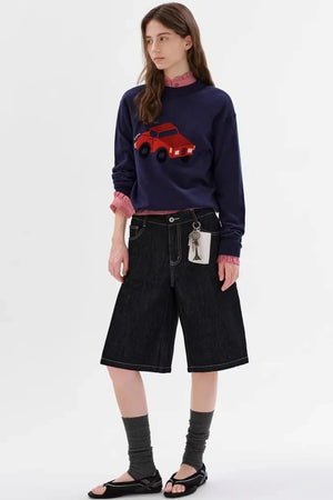 Sheep Wool Jacquard Sweater