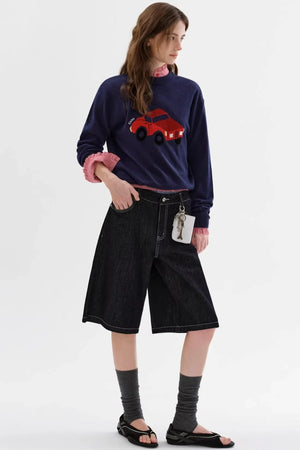 Sheep Wool Jacquard Sweater
