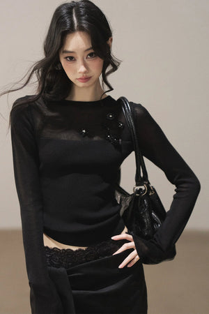 Sheer Autumn Base Blouse