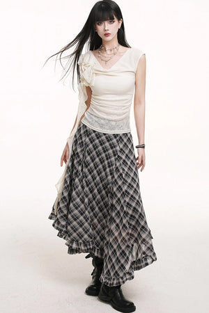 Sheer Sleeveless Blouse