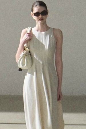 Shimmering Linen Sleeveless Dress