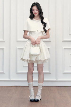 Shimmering Princess Cape and Dress Set-Up