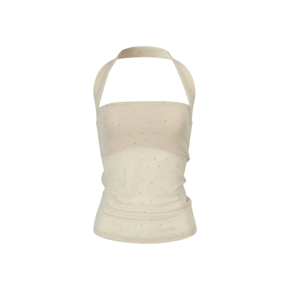 Shiny Halter Neck Tube Top