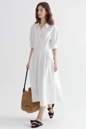 Shirt Collar A-Line Dress