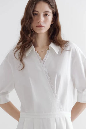 Shirt Collar A-Line Dress