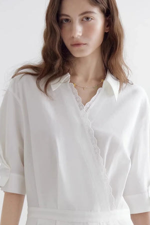 Shirt Collar A-Line Dress