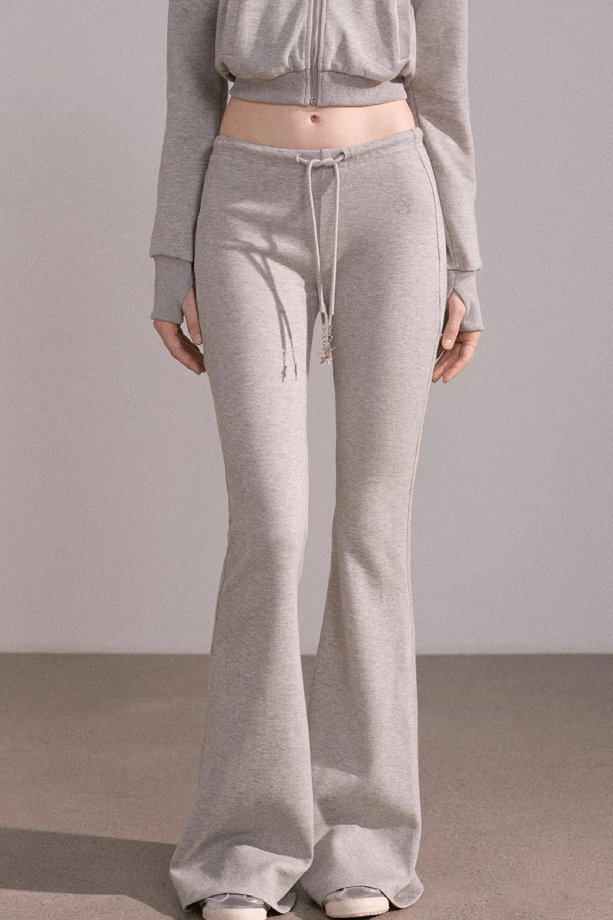 Short Hoodie Cardigan Set-Up