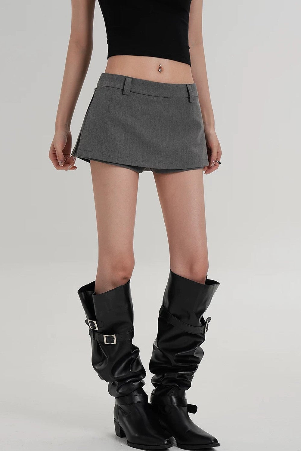 Short Side Zip Culottes