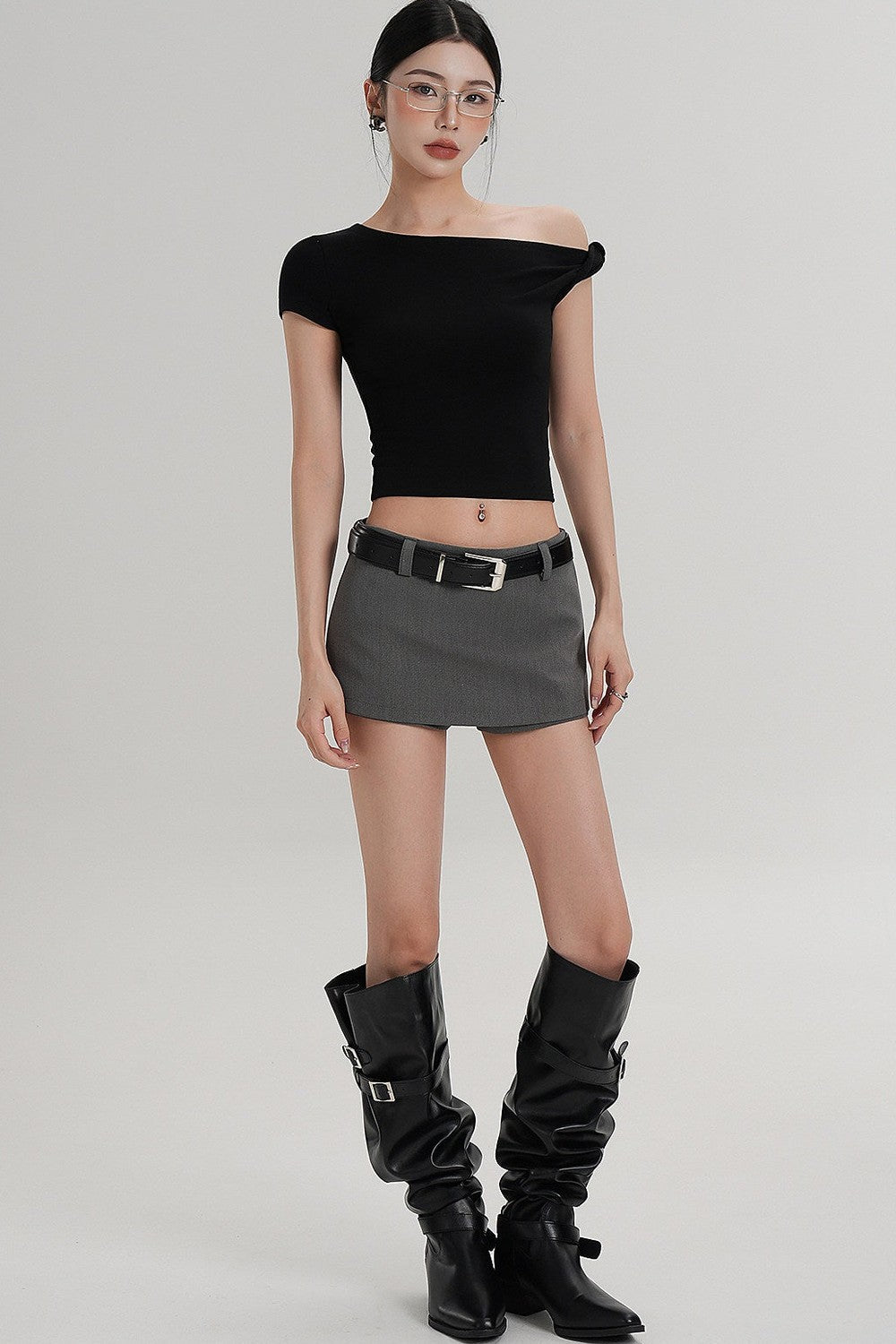 Short Side Zip Culottes