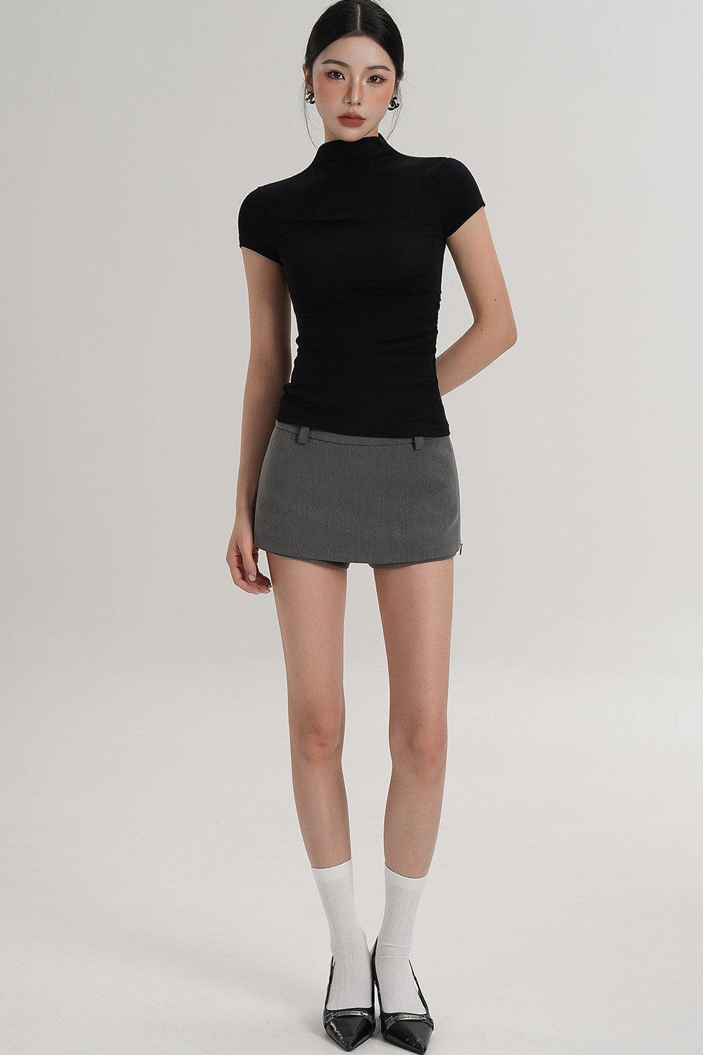 Short Side Zip Culottes