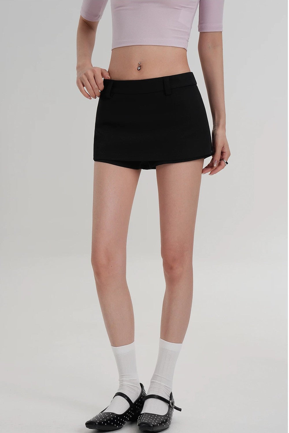 Short Side Zip Culottes