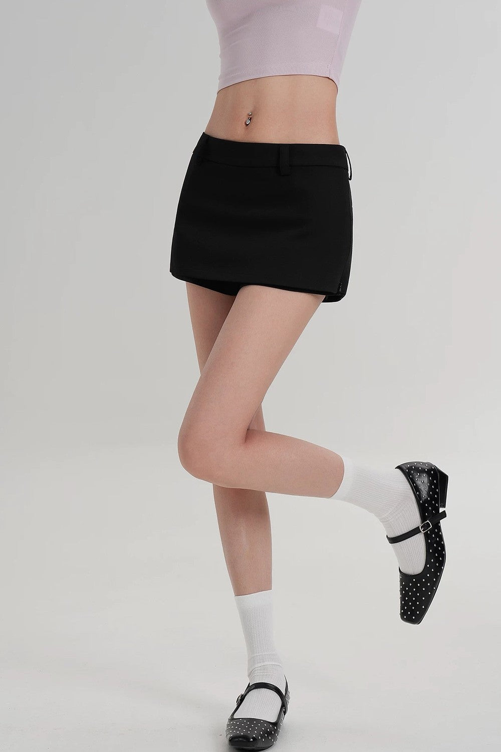 Short Side Zip Culottes