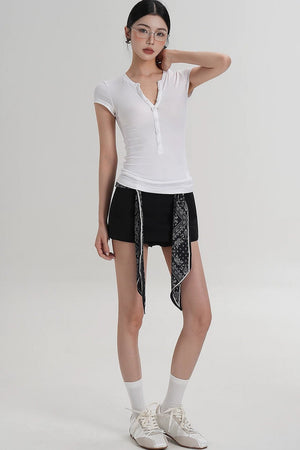 Short Side Zip Culottes