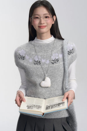 Short-Sleeve Fair Isle Sweater Set-Up