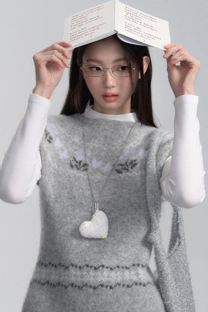 Short-Sleeve Fair Isle Sweater Set-Up