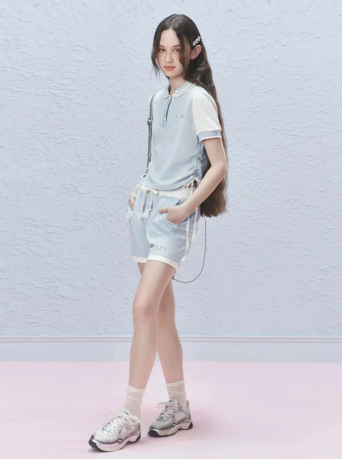 Short Sleeve Knit Polo T-Shirt