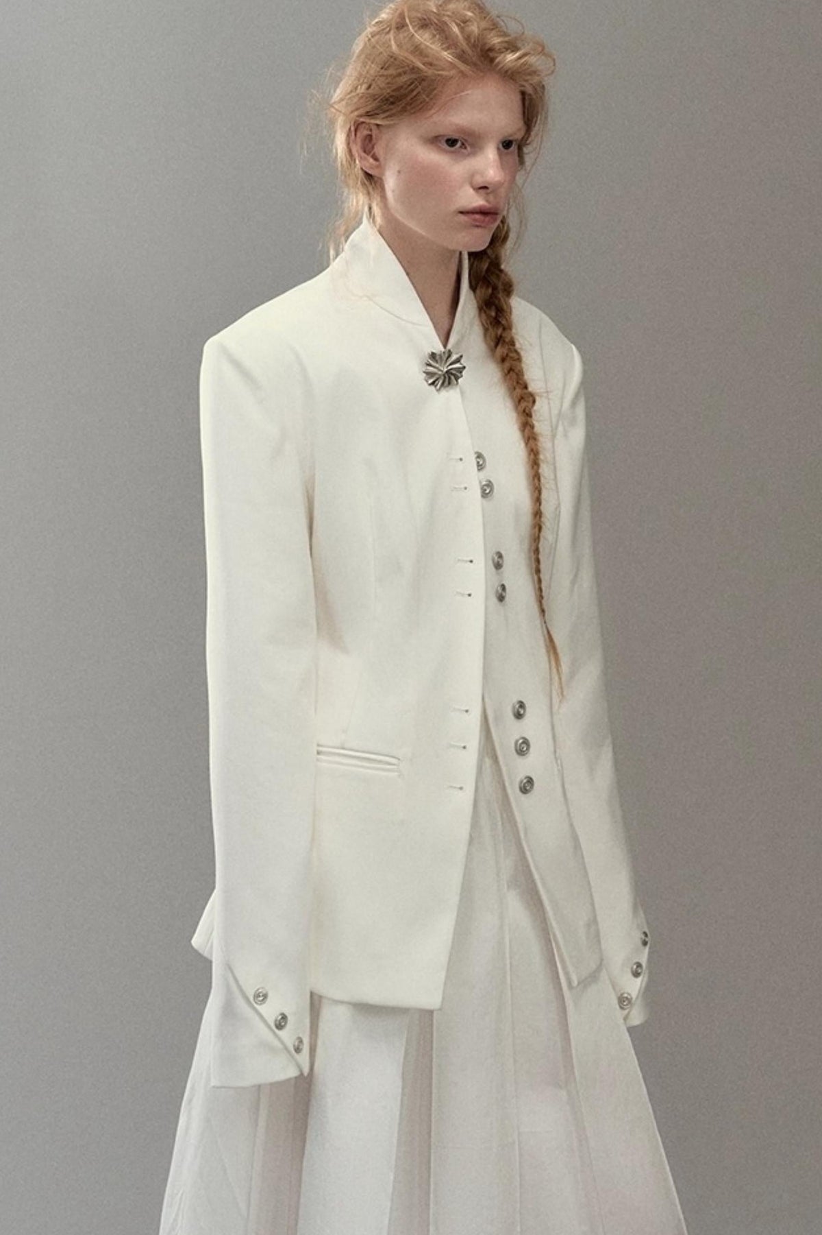 Shoulder Cut Moon Marks Blazer