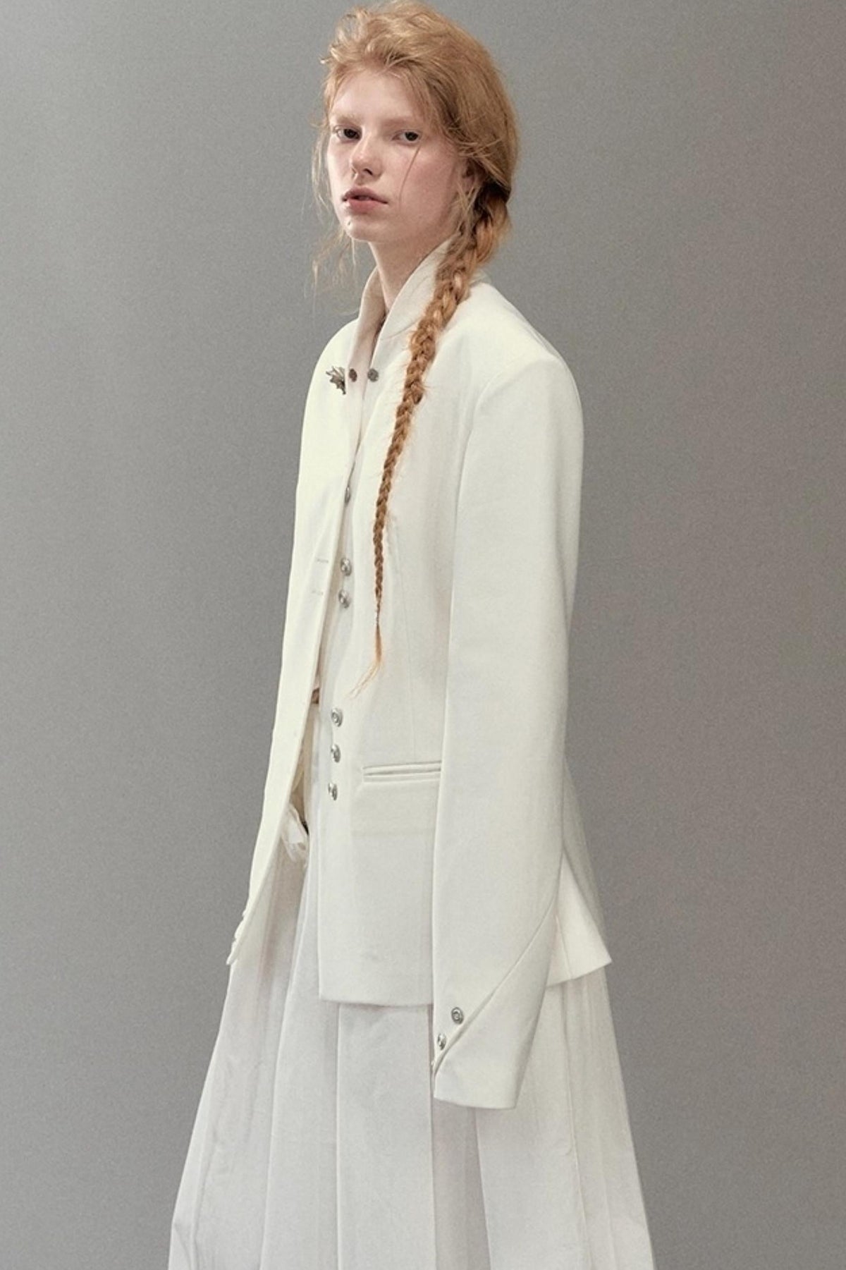 Shoulder Cut Moon Marks Blazer