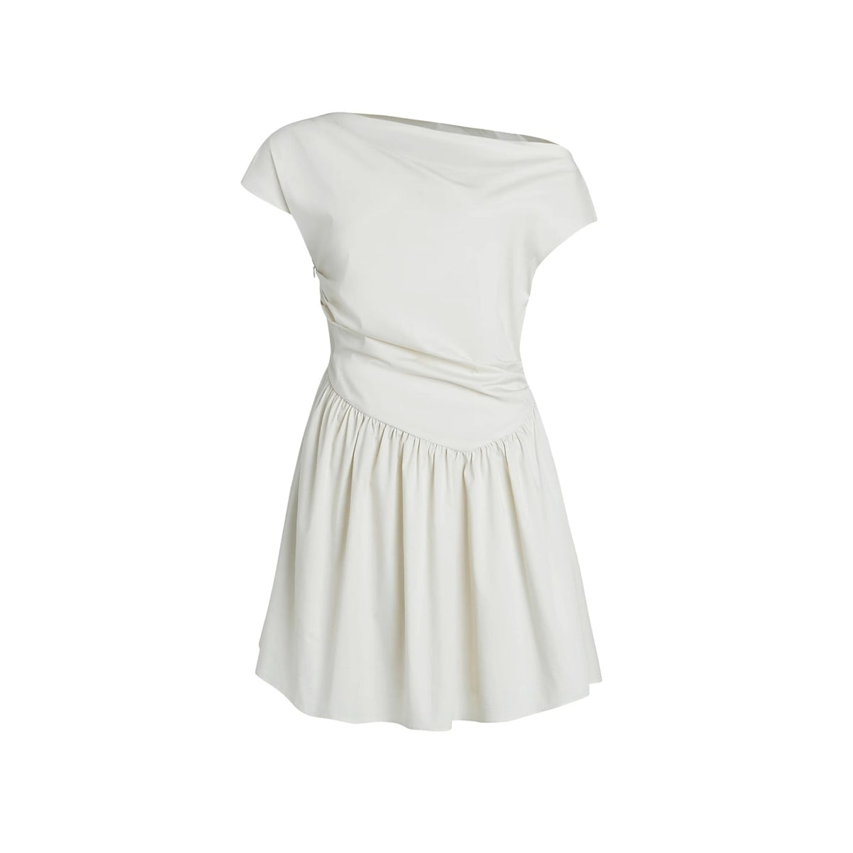 Shoulder Pleat Dress