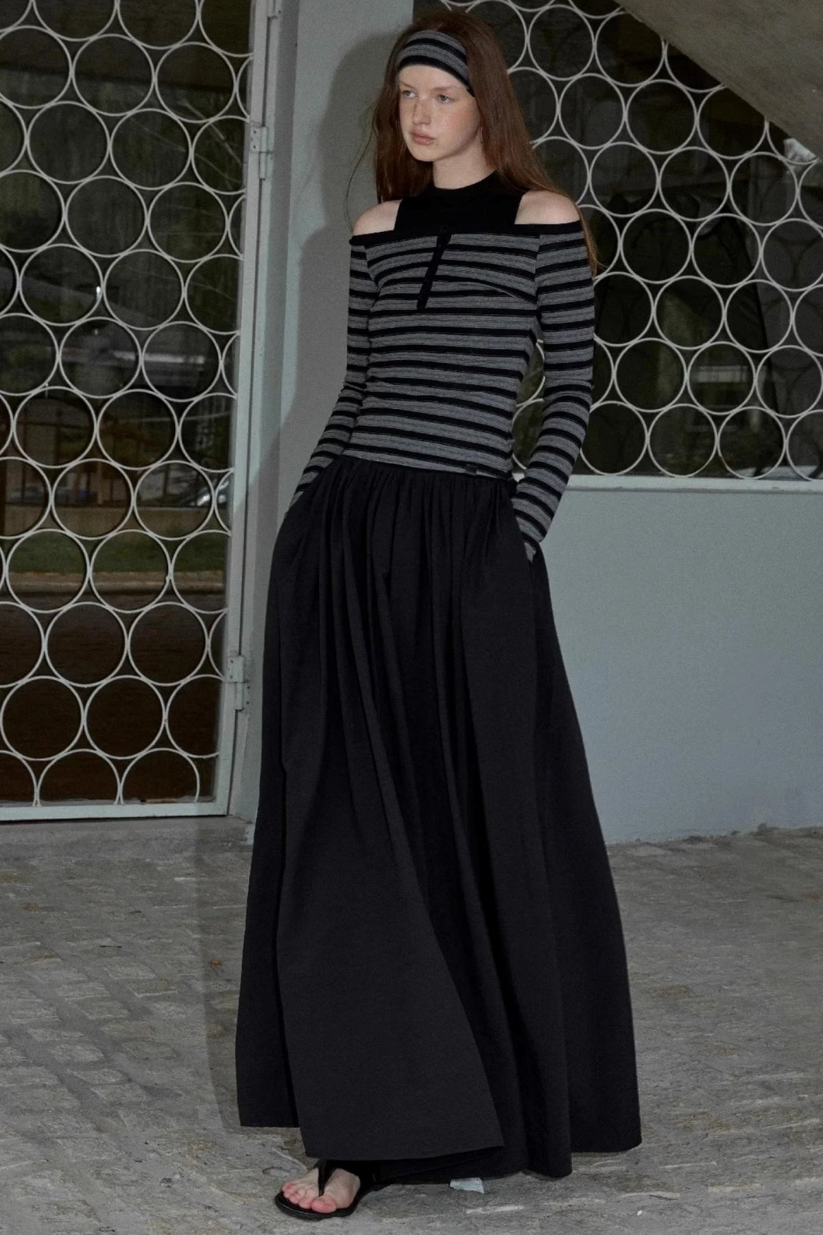 Shoulder Shirt Dress Set-Up