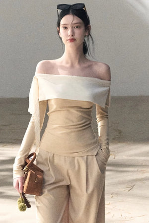 Sicilian Lace Knit Top Pants Set-Up