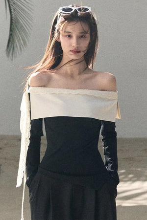 Sicilian Lace Knit Top Pants Set-Up