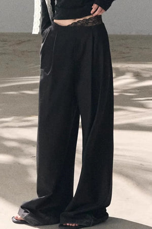 Sicilian Lace Knit Top Pants Set-Up