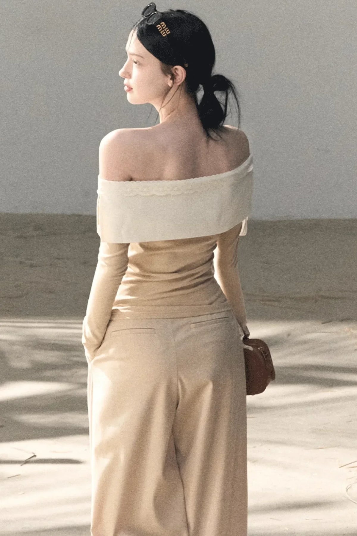 Sicilian Lace Knit Top Pants Set-Up