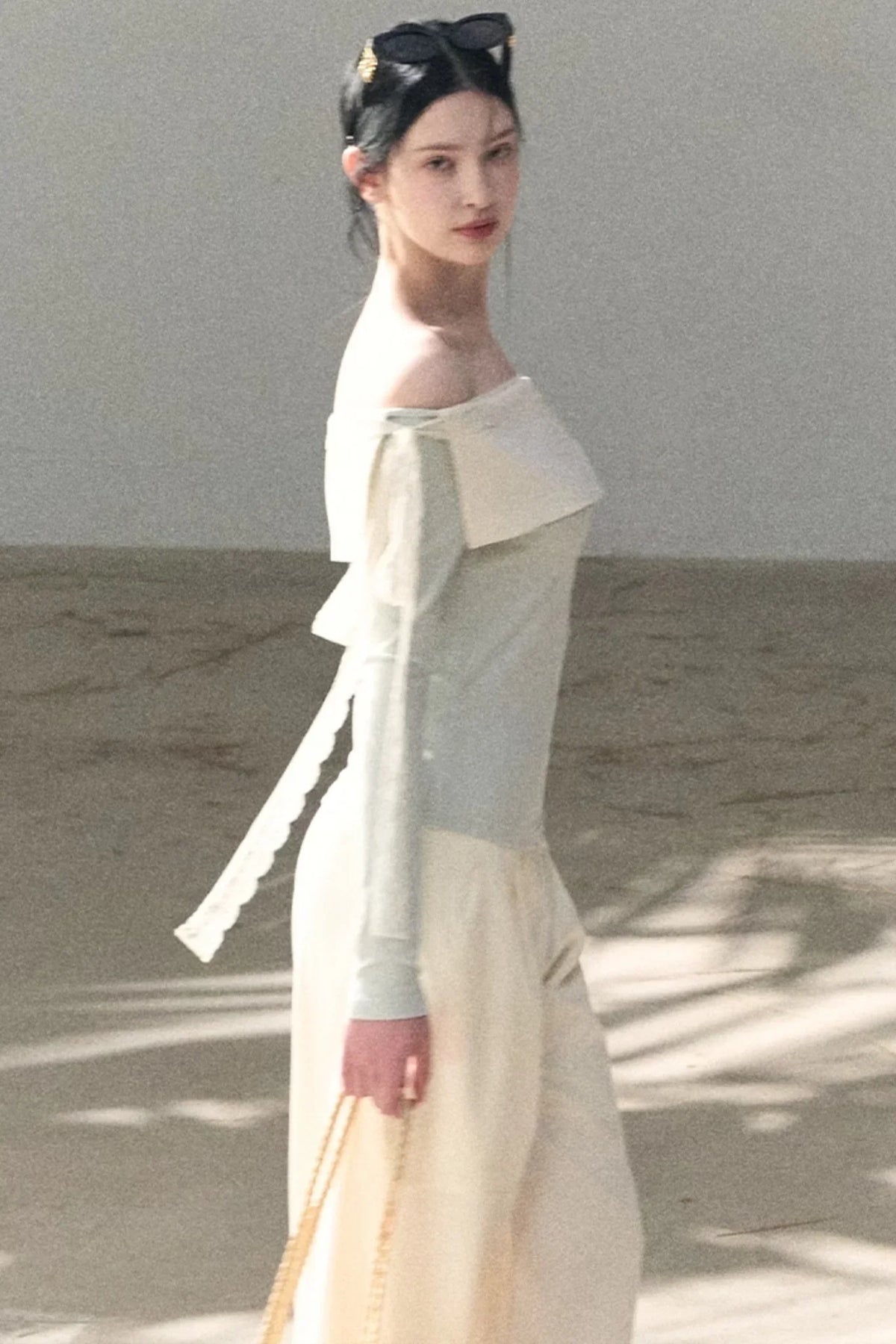 Sicilian Lace Knit Top Pants Set-Up