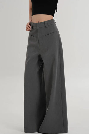 Side Slit Floor-Length Pants