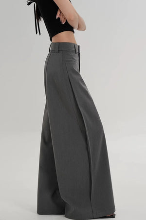 Side Slit Floor-Length Pants