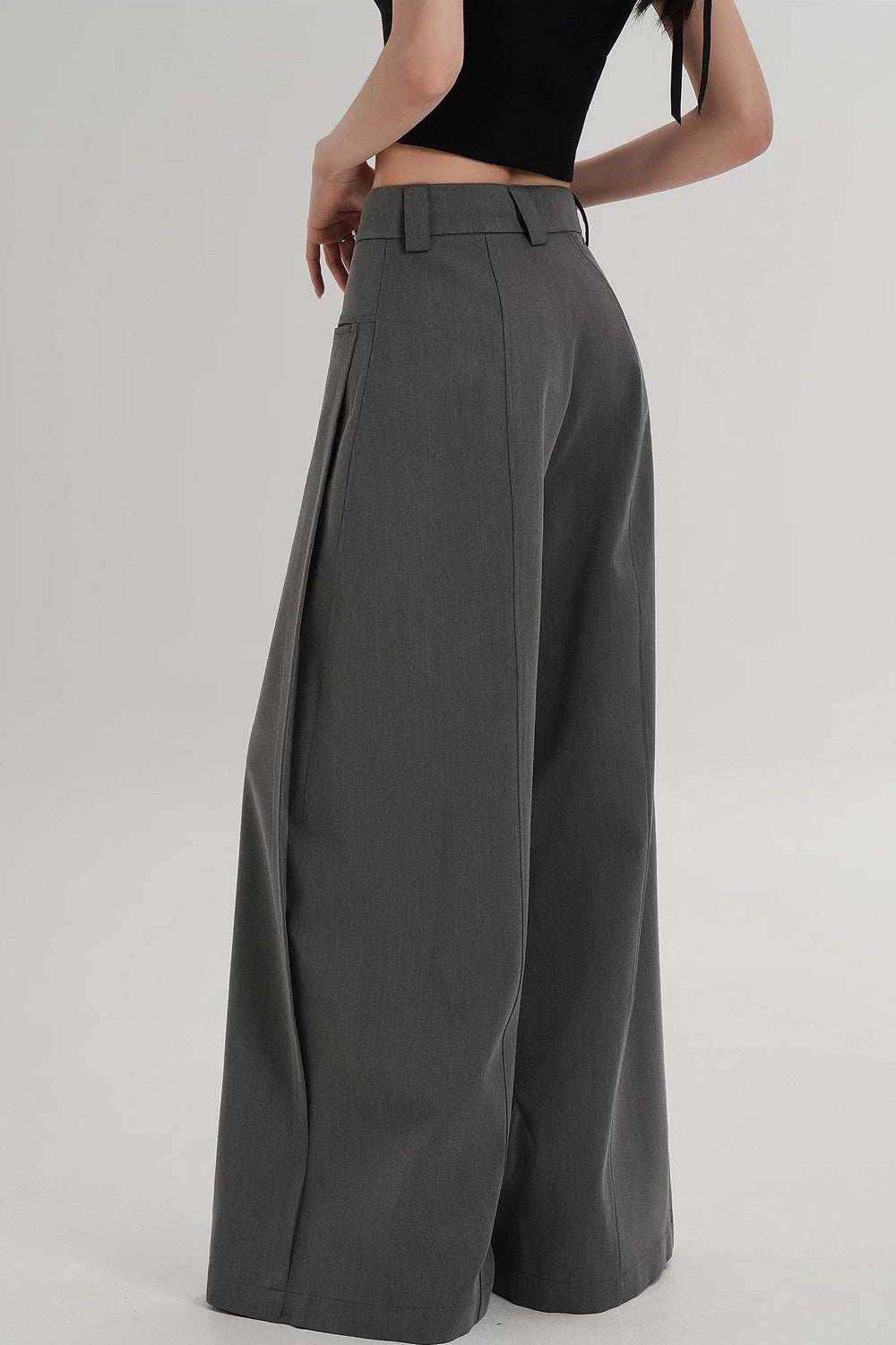 Side Slit Floor-Length Pants