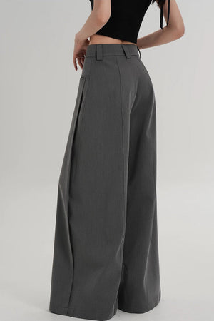 Side Slit Floor-Length Pants