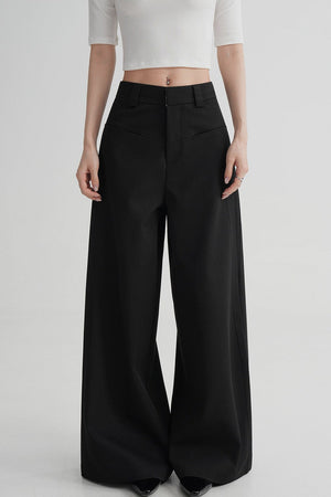 Side Slit Floor-Length Pants