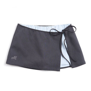 Side Slit Hip-Hugging Skirt Pants