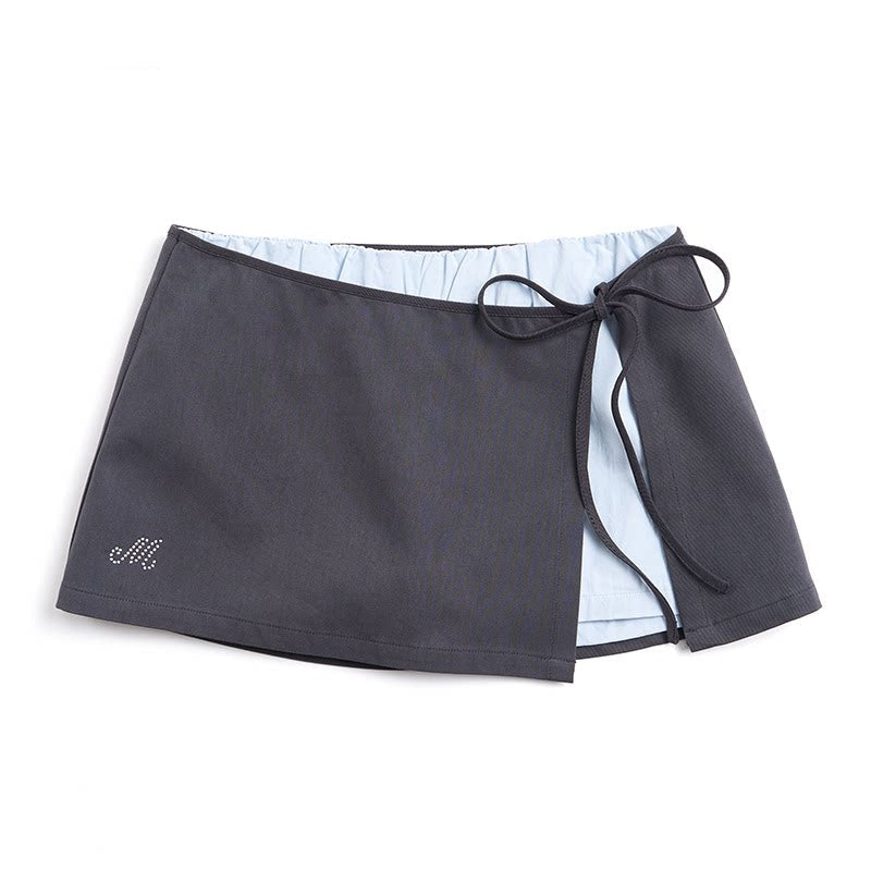 Side Slit Hip-Hugging Skirt Pants