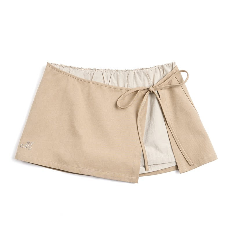 Side Slit Hip-Hugging Skirt Pants