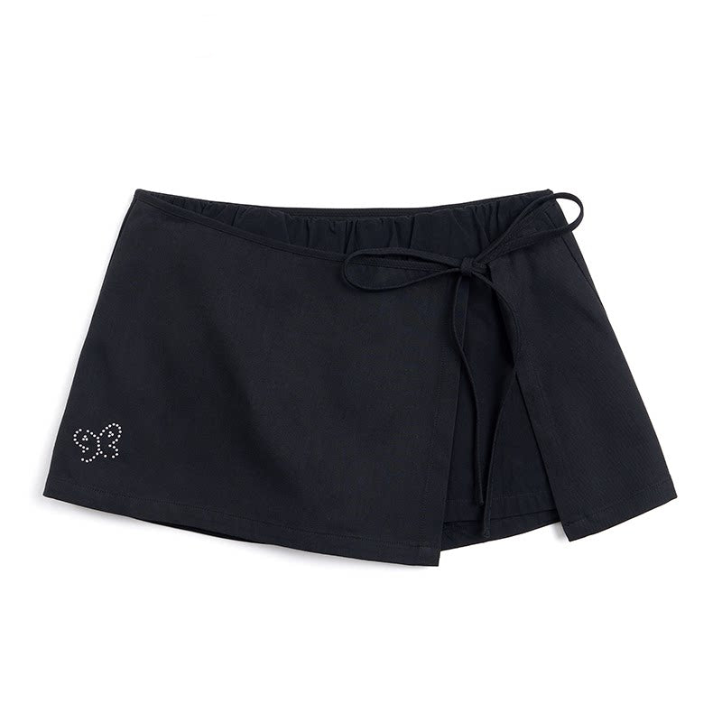 Side Slit Hip-Hugging Skirt Pants