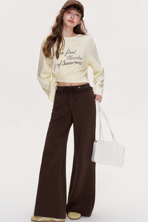 Side-Tie Long-Sleeve Top