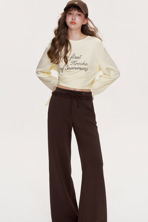 Side-Tie Long-Sleeve Top