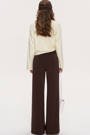 Side-Tie Long-Sleeve Top