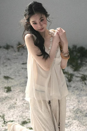 Silent Rose Semi-Sheer Lace T-Shirt