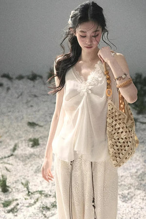 Silent Rose Semi-Sheer Lace T-Shirt