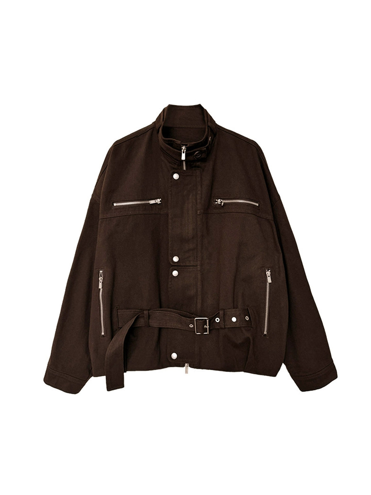 Silhouette Distressed Lace-Up Jacket