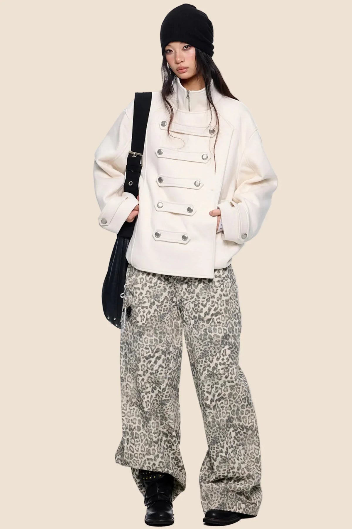 Silhouette Pleated Wool Coat