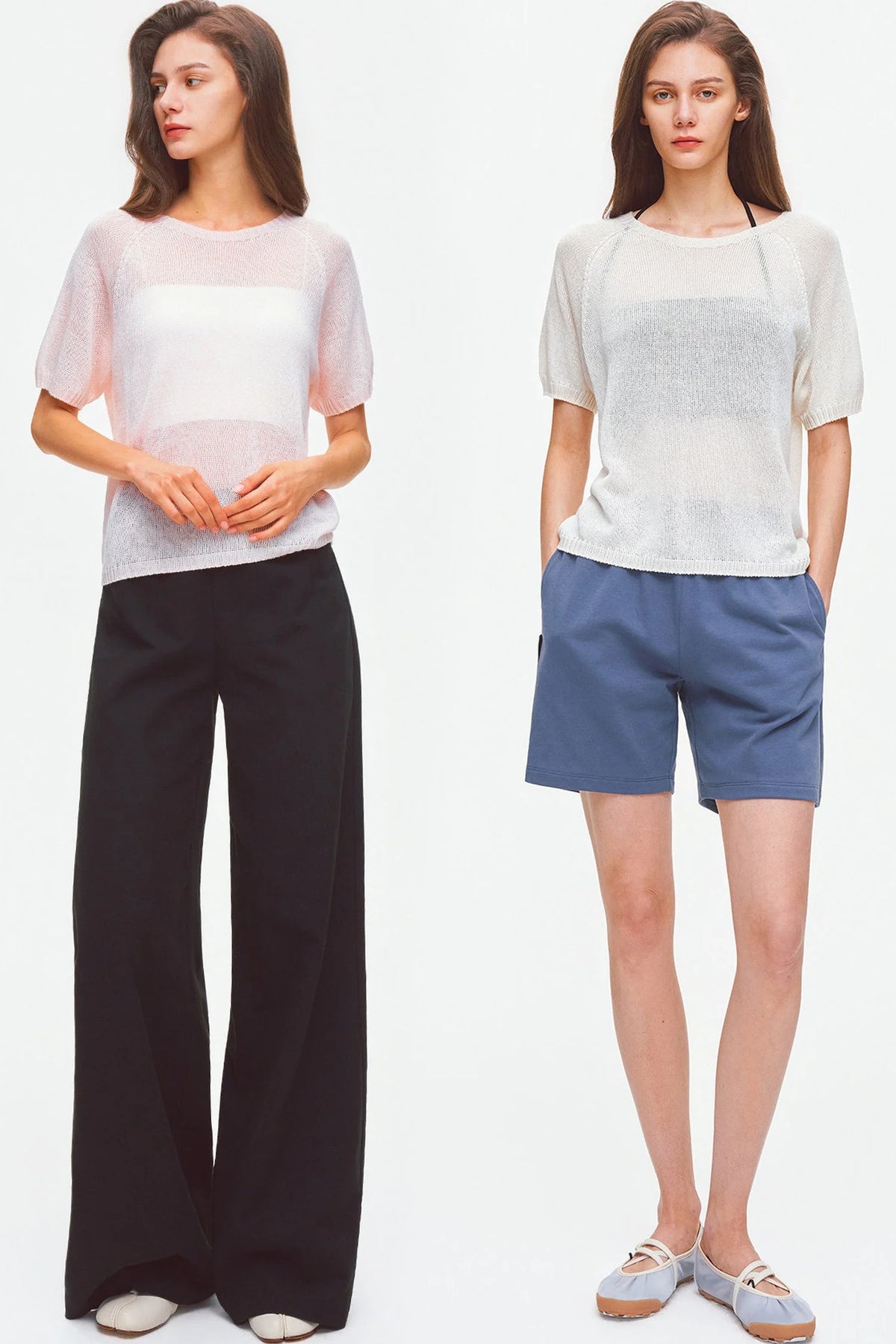 Silk Blend Knit Raglan Top