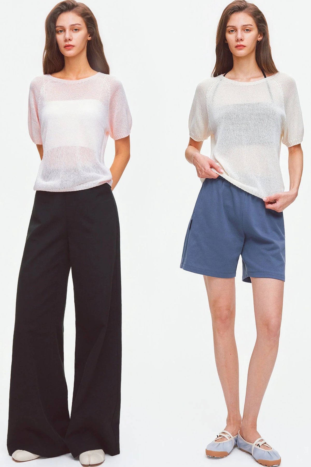 Silk Blend Knit Raglan Top