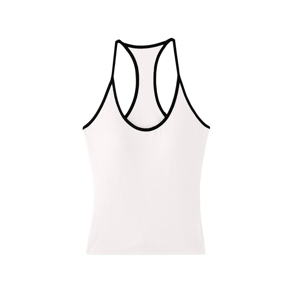 Silk Contrasting Stitch Camisole
