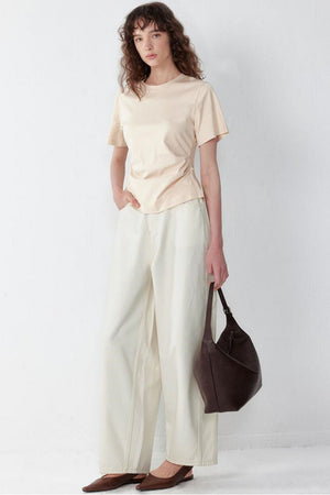 Silk Pleated Top