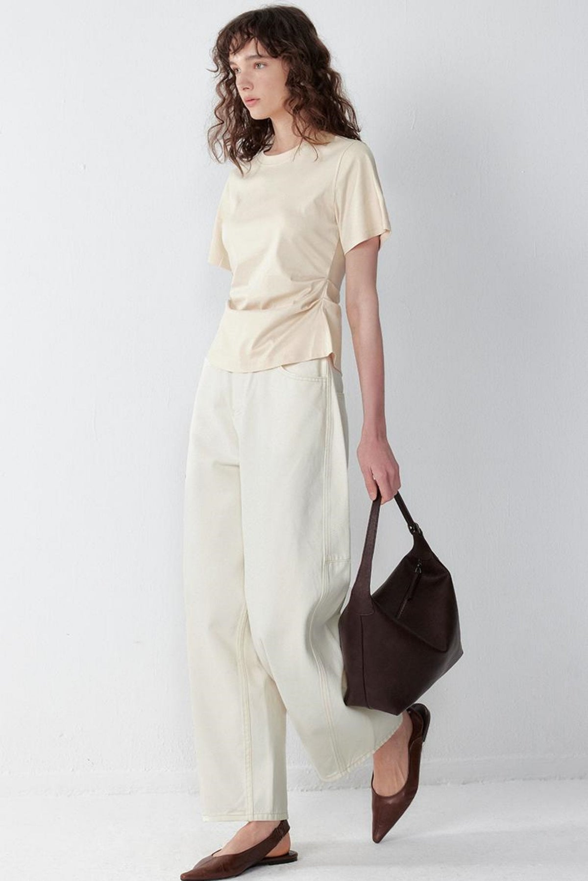 Silk Pleated Top